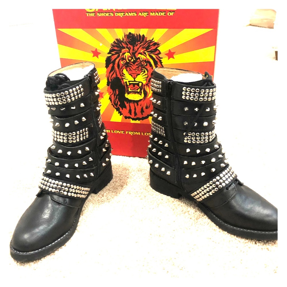 Jeffrey Campbell Black Boots Cruzados